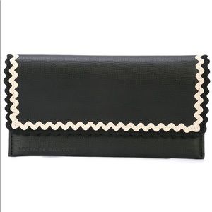 Loeffler Randall Navy Scallop Oversize Wallet